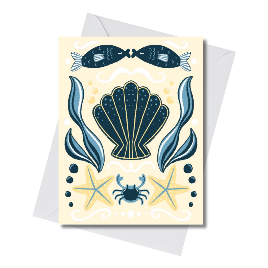 Kissing Fish Card