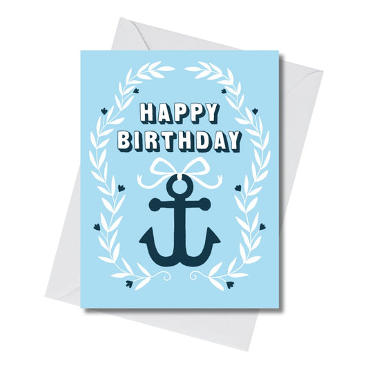 Happy Birthday Anchor Card